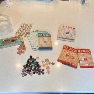Vintage Classic Bingo Games various styles with Multicolor Cards.